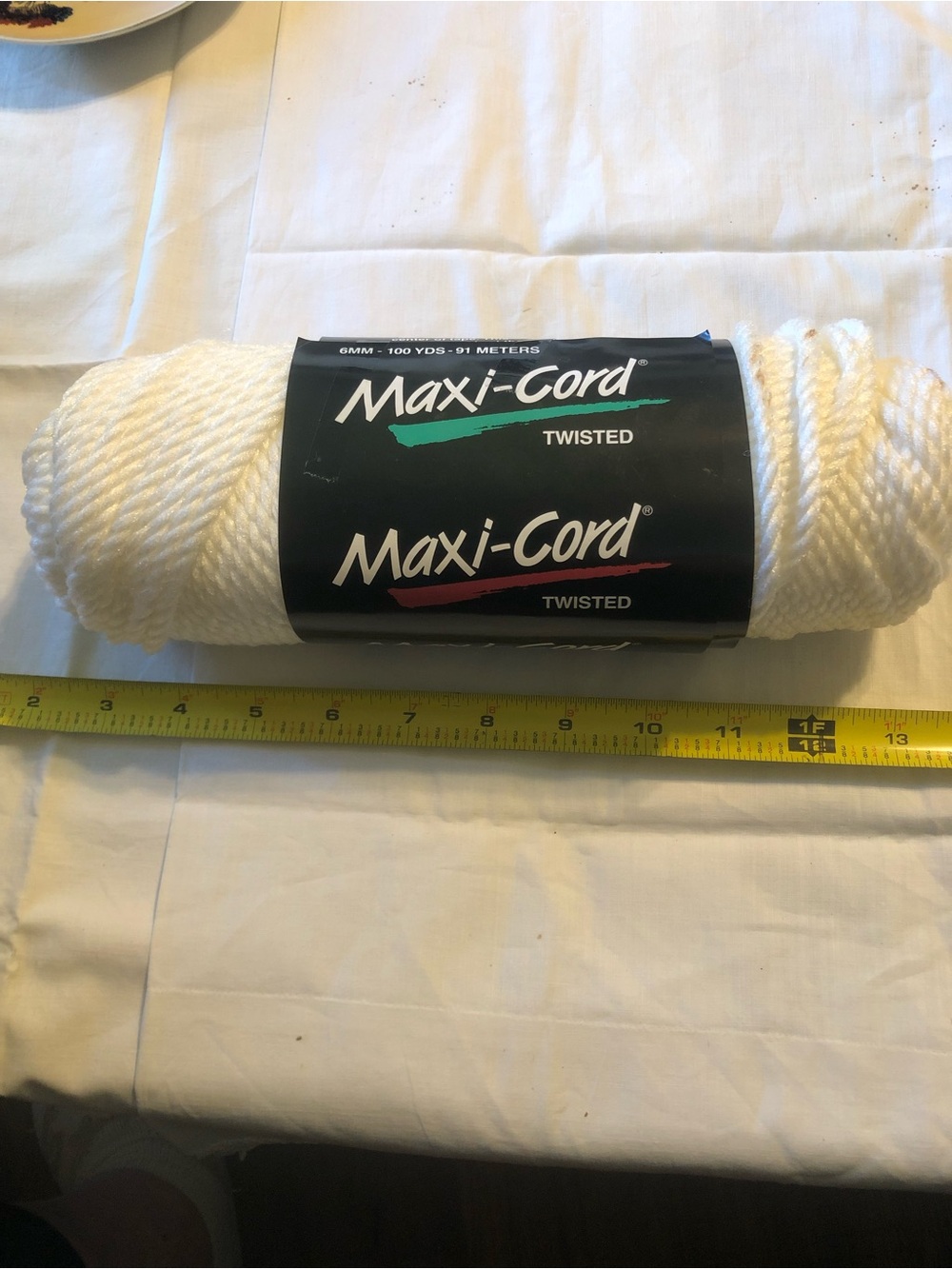 Twisted Maxi Cord - White